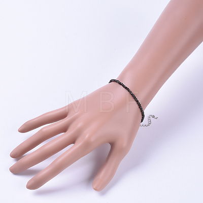 Natural Obsidian Bead Bracelets X-BJEW-JB04555-07-1