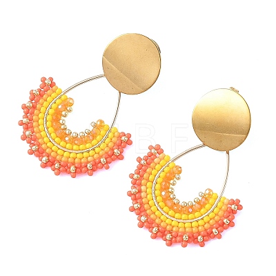 304 Stainless Steel Stud Earrings EJEW-MZ00755-01-1