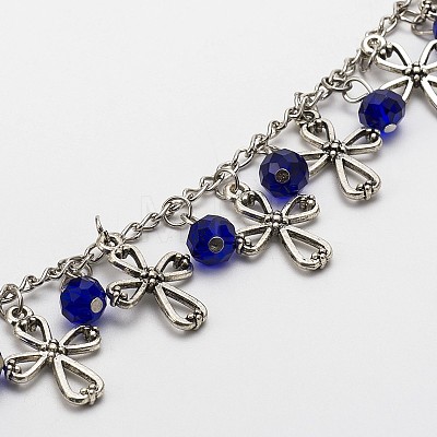 Handmade Tibetan Style Pendant Chains for Necklaces Bracelets Making AJEW-JB00092-1