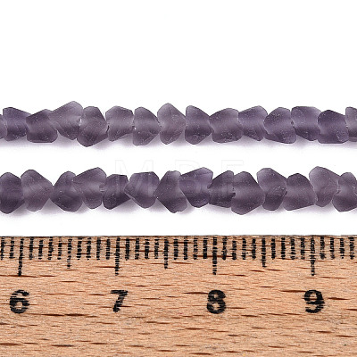 Frosted Transparent Glass Beads X1-GLAA-N016-4mm-02-1