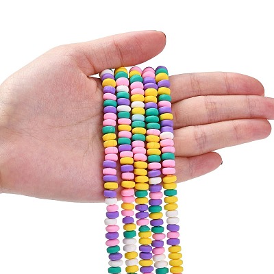 Handmade Polymer Clay Beads Strands X-CLAY-N008-008L-1
