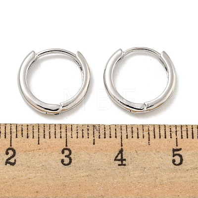 Brass Hoop Earrings EJEW-L211-08B-P-1