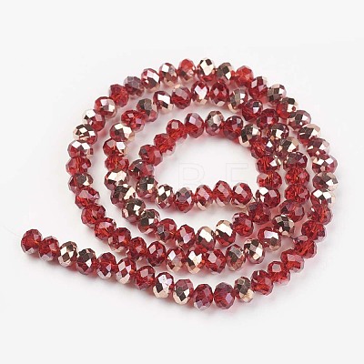 Electroplate Transparent Glass Beads Strands LS-EGLA-A034-T6mm-N12-1