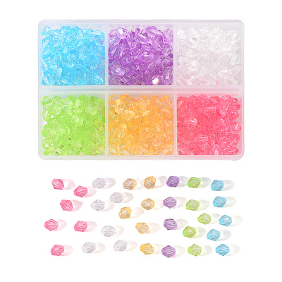 Transparent Acrylic Beads TACR-YW0001-6MM-01-1