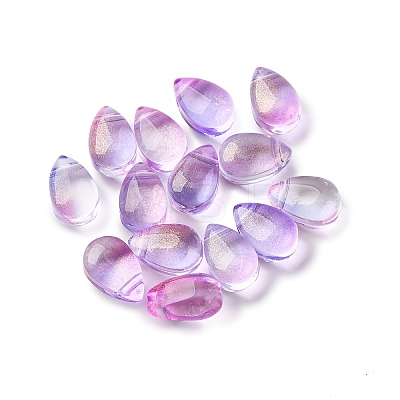 Transparent Glass Charms GGLA-M004-05B-03-01-1
