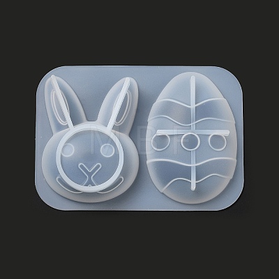 Easter Egg & Rabbit Silicone Fondant Molds DIY-G079-04-1