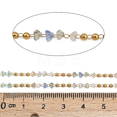 304 Stainless Steel Handmade Beaded Chains CHS-P022-02G-02-1