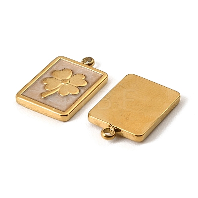 Saint Patrick's Day 304 Stainless Steel Enamel Pendants STAS-I371-15G-02-1