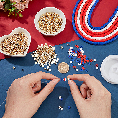 DIY Independence Day Bracelet Making Kit DIY-NB0008-49-1