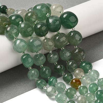 Natural Green Strawberry Quartz Beads Strands G-Q169-E06-01A-1