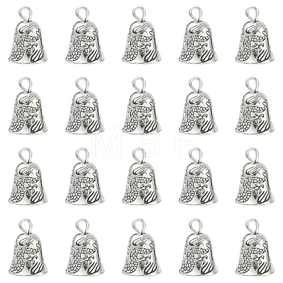 20Pcs Tibetan Style Alloy Bell Pendants FIND-YW0010-58-1