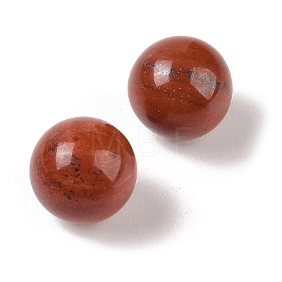 Natural Red Jasper No Hole Sphere Beads G-K353-04A-07-1