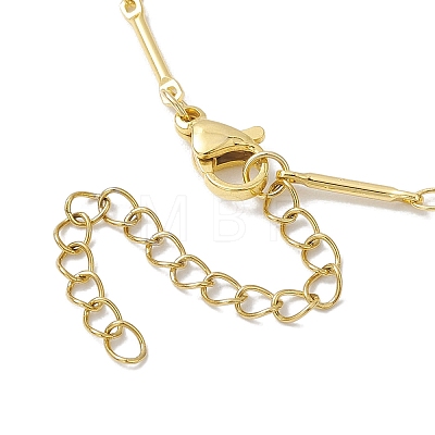 Brass Bar Link Chain Bracelets for Women Men BJEW-JB10274-01-1