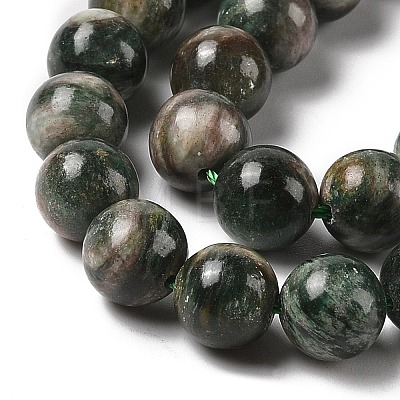 Natural Green Quartz Round Beads Strands G-Q171-D02-03-1