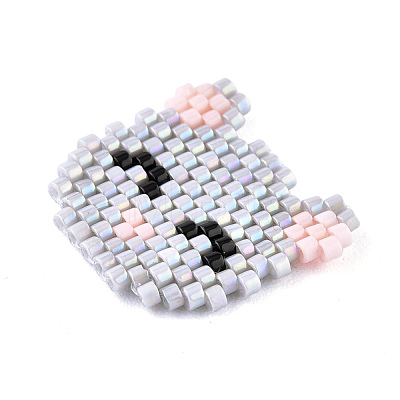Handmade Seed Beads Pendants SEED-I012-45C-1