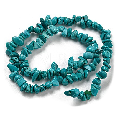 Natural Howlite Beads Strands G-C084-F09-01-1