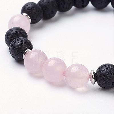 Gemstone Stretch Bracelets BJEW-JB02754-1