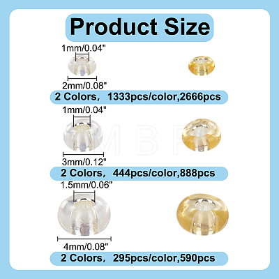 6 Styles 4144 Pcs Glass Seed Beads SEED-HY0001-19-1