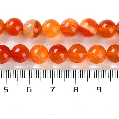 Natural Striped Agate/Banded Agate Beads Strands G-Z060-A01-B17-1