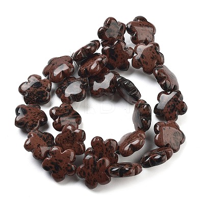 Natural Mahogany Obsidian Beads Strands G-F769-N01-01-1