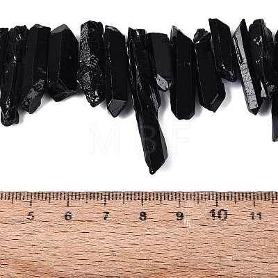 Spray Painted Natural Quartz Crystal Points Beads Strands G-Q610-01A-1