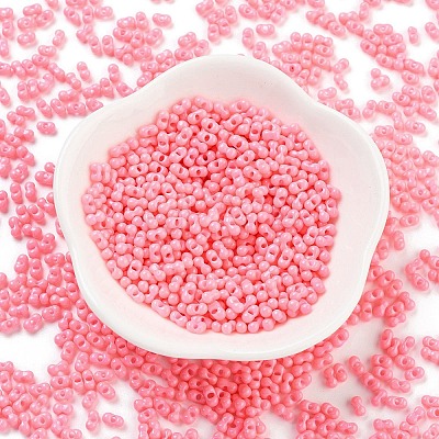 Baking Paint Glass Seed Beads SEED-A033-05I-1