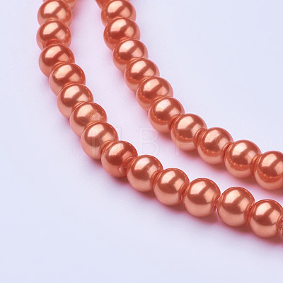 Glass Pearl Beads Strands HY6mm85-1