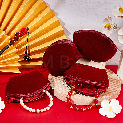 Velvet Dumpling Jewelry Storage Bags TP-WH0009-04-1