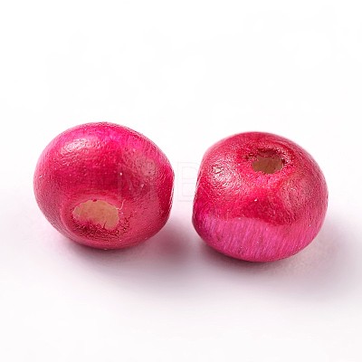 Dyed Natural Wood Beads WOOD-Q006-6mm-11-LF-1