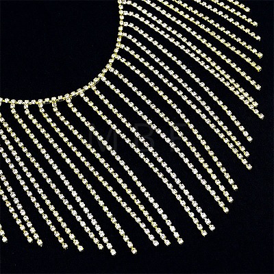Iron Rhinestone Cup Chains OCOR-WH0816-021-1-1