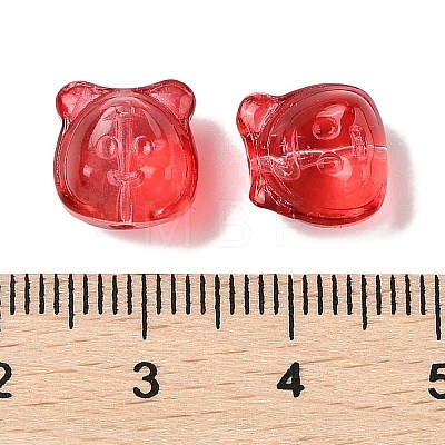 Transparent Spray Paint Glass Beads GLAA-Z011-01F-1