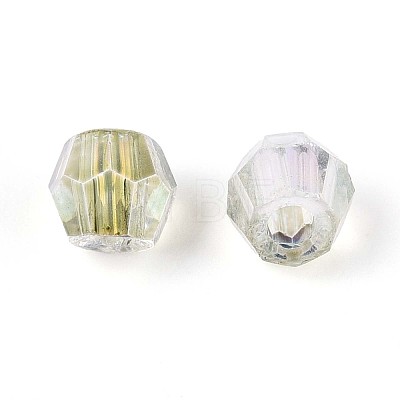 Transparent Spray Painted Glass Beads LS-EGLA-N018-4mm-03-1