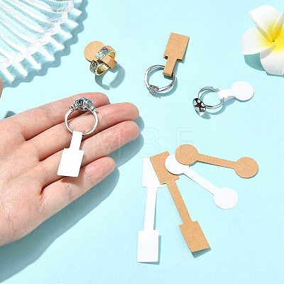 500Pcs Folding Blank Paper Jewelry Price Tags CDIS-FS0001-34B-1