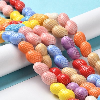 Handmade Porcelain Beads Strands PORC-Z001-03-1