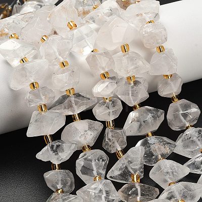 Natural Quartz Crystal Beads Strands G-F833-T02-03-1