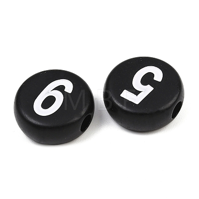 Opaque Acrylic European Beads AC-CBA1794-02-1
