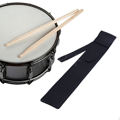2Pcs 2 Colors Leather Drumstick Storage Case AJEW-CL0005-92-1