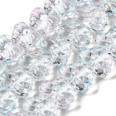 Transparent Glass Beads Strands GLAA-E049-01B-1