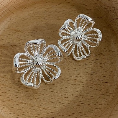 Alloy Stud Earrings for Women WG09375-02-1