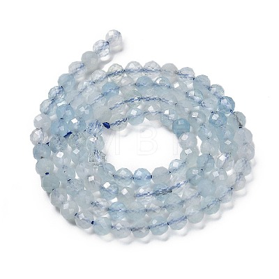 Natural Aquamarine Beads Strands G-F509-02-4mm-1