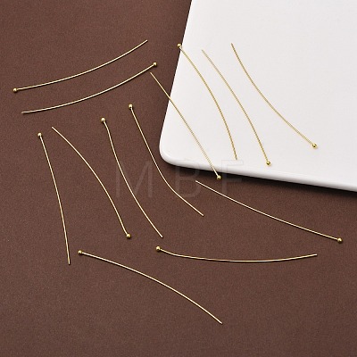 100Pcs Brass Ball Head Pins KK-YW0002-42G-1