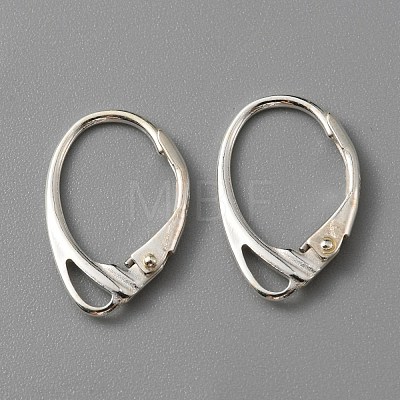 925 Sterling Silver Leverback Earring Findings STER-WH0004-011-1