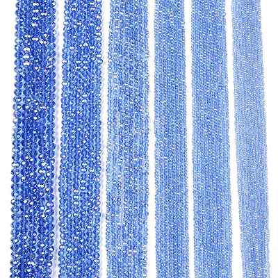 Electroplate Glass Beads Strands EGLA-A044-T8mm-B14-1