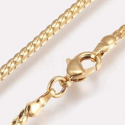 Vacuum Plating Brass Chain Necklaces Making NJEW-O101-21G-1