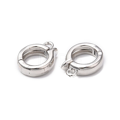 Rack Plating Brass Fold Over Clasps LS-KK-E080-03P-1