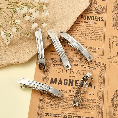 Iron Hair Barrette Findings IFIN-S289-51mm-1