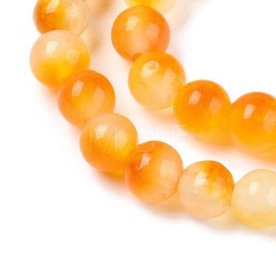 Dyed Natural White Jade Beads Strands G-T140-4mm-A11-1