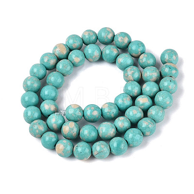 Synthetic Turquoise Beads Strands G-N364-08C-01-1
