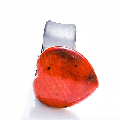 Red Jasper Heart Car Air Vent Clips PW-WG4EB13-03-1