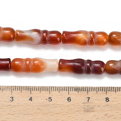 Natural Banded Agate Beads Strands G-Z144-A01-01A-1
